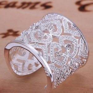Adjustable Ring, heart shaped